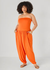 Strapless Harem Leg Jumpsuit Koi | Ashley Stewart