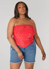 Crystal Tube Top Poinsettia | Ashley Stewart