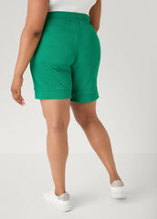 Ribbed Athletic Knit Shorts Bosphorus | Ashley Stewart