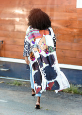 Pardon My Fro™ The Squad Kimono Black | Ashley Stewart