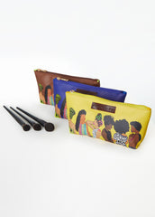 Pardon My Fro™ The Squad Cosmetic Bag Yellow | Ashley Stewart