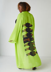 Pardon My Fro™ Tribe Duster Lime Green | Ashley Stewart
