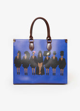 Pardon My Fro™ Tribe Tote Blue | Ashley Stewart
