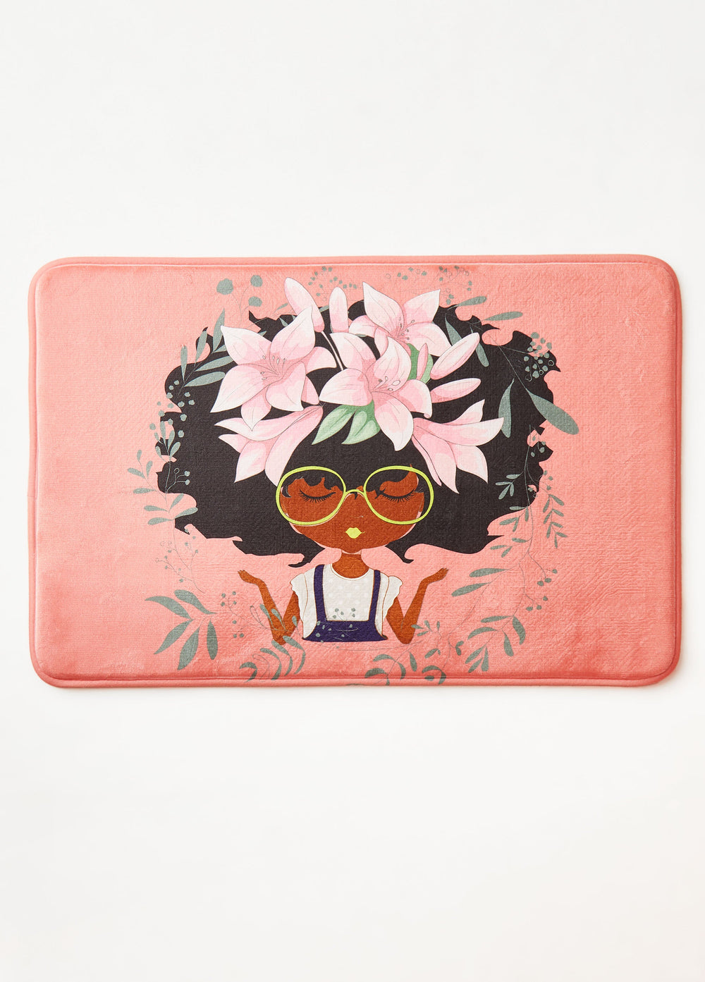 Pardon My Fro™ Lily Bath Mat Pink | Ashley Stewart