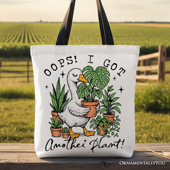 Got Another Plant Canvas Tote Bag White | Ashley Stewart
