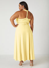 Multi Way Convertible Dress Light/Pastel Yellow | Ashley Stewart