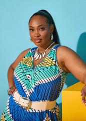 Printed Balloon Leg Jumpsuit Multi | Ashley Stewart