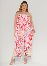 Layered Floral Jumpsuit Multi | Ashley Stewart