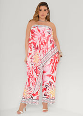 Layered Floral Jumpsuit Multi | Ashley Stewart