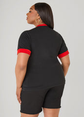 Juneteenth 1865 Crystal Tee Black | Ashley Stewart