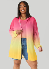 Ombre Mesh Duster Multi | Ashley Stewart