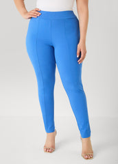 Seamed Ponte Leggings Spectra Yellow | Ashley Stewart