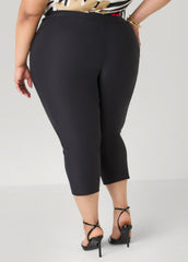 Millennium Pocket Capris Black | Ashley Stewart