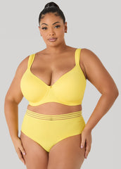 Plunge Smoothing Butterfly Bra Maize | Ashley Stewart