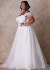 The Mischa Princess Wedding Gown White | Ashley Stewart