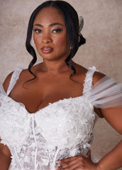 The Mischa Princess Wedding Gown White | Ashley Stewart