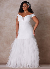 The Brynn Wedding Gown Egret | Ashley Stewart