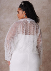 Plus Size Bridal Jacket Plus Size Bridal Fashion White | Ashley Stewart