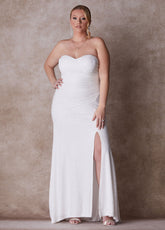 Plus Size Fitted Wedding Gown Plus Size Wedding Gown Bridal Fashion White | Ashley Stewart