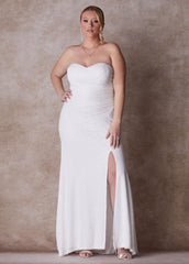 Plus Size Fitted Wedding Gown Plus Size Wedding Gown Bridal Fashion White | Ashley Stewart