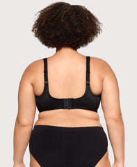 WonderWire® Underwire Minimizer Bra Black | Ashley Stewart