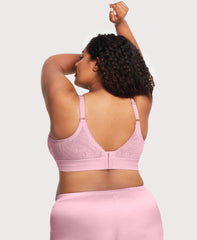 Bramour Gramercy Triangle Lace Bralette Mauve | Ashley Stewart