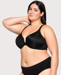 Front-Closure Posture Back WonderWire Bra Black | Ashley Stewart