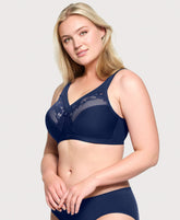 MagicLift Minimizer Bra Blue | Ashley Stewart