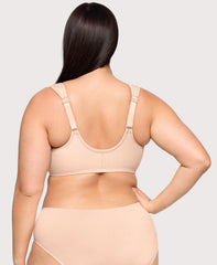 Front-Closure Cotton WonderWire Bra Cafe | Ashley Stewart