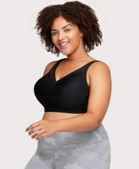 MagicLift Seamless Sports Bra Black | Ashley Stewart