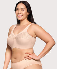 MagicLift Cotton Support Bra Cafe | Ashley Stewart