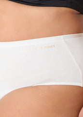 Full Coverage Stretch Cotton Briefs Egret | Ashley Stewart