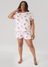 Moon To Noon Puppy Short Set Multi | Ashley Stewart