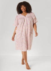 Moon To Noon Floral Sleep Dress Multi | Ashley Stewart