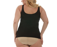 InstantFigure Compression Shapewear Tank Black | Ashley Stewart