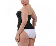 InstantFigure Strapless Bandeau Top Black | Ashley Stewart
