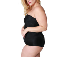 InstantFigure Bandeau Shapewear Bodysuit Black | Ashley Stewart