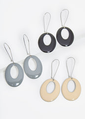 Set Of 3 Silver Tone Wire Earrings Multi | Ashley Stewart