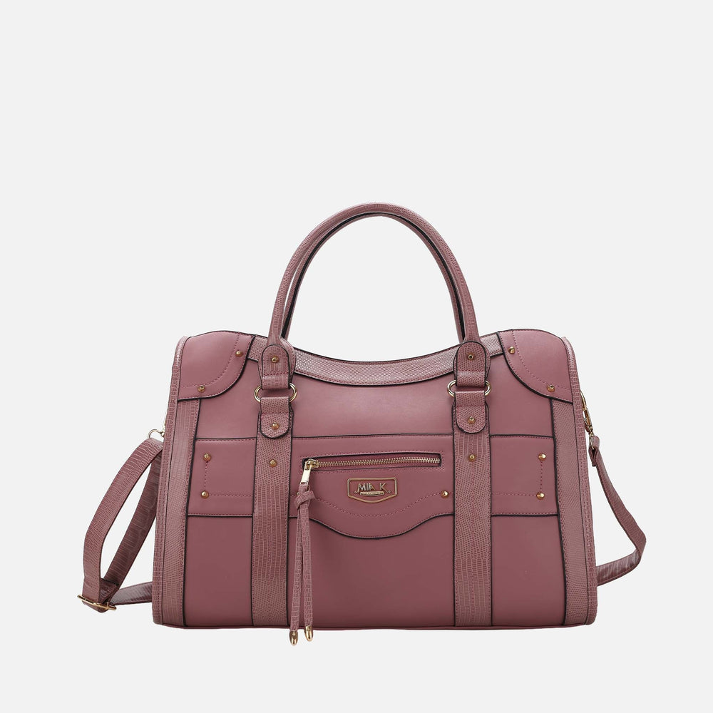 Patricia Weekender Bag Mauve | Ashley Stewart
