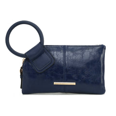 Simone Textured Wristlet Charcoal Grey | Ashley Stewart