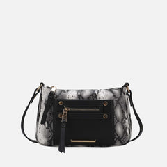 Essie Snake Effect Crossbody Bag Snake Beige | Ashley Stewart