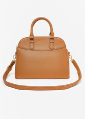 Faux Leather Satchel Caramel Cafe | Ashley Stewart