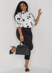 Textured Faux Leather Satchel Black | Ashley Stewart
