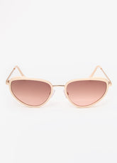 Ombre Cat Eye Sunglasses Ivory | Ashley Stewart