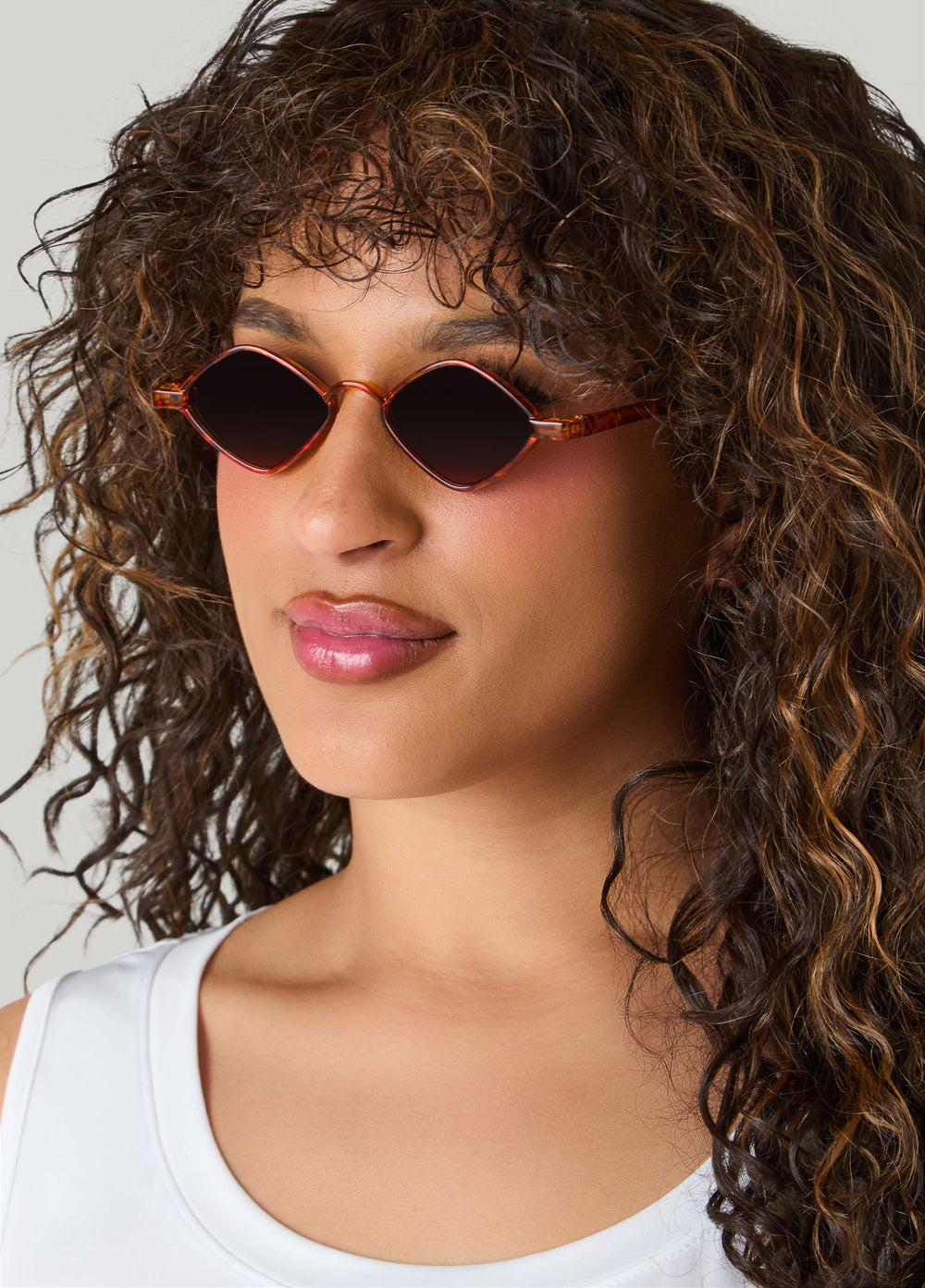 Tortoiseshell Diamond Sunglasses TORT | Ashley Stewart