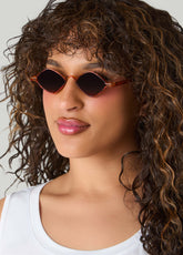 Tortoiseshell Diamond Sunglasses TORT | Ashley Stewart