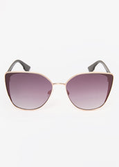 Ombre Cat Eyed Sunglasses Black | Ashley Stewart