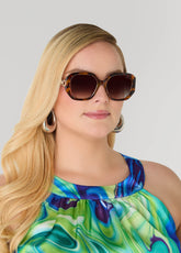 Square Tortoiseshell Sunglasses TORT | Ashley Stewart