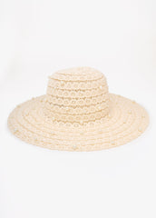 Faux Pearl Crochet Hat White | Ashley Stewart