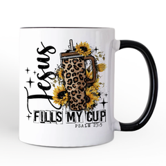 Jesus Fills My Cup Ceramic Mug White | Ashley Stewart